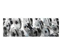 Roues À Gorge Triangulaire 300v - 1 Roulement - Diamètre 120 Mm Comunello Multicolore
