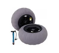 Roues de Plage 2 x 40 cm Pneus Ballon Roues de Plage Capacité 80 kg Roue de Ballon Plage Basse Pression Traverser la Plage Transpo