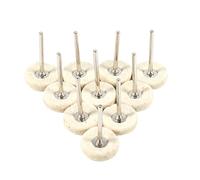Roues de Polissage en Feutre de Laine, 25MM, pour Outils rotatifs, tampons de Polissage Souples et durables pour Le meulage de Bijoux en métal et en Plastique, 10 pièces