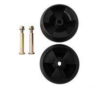 Roues de pont et boulons d'essieu 12,7 cm pour tondeuse autoportée Hustler, kit de remplacement noir pour une coupe lisse, 2 pièces incluses