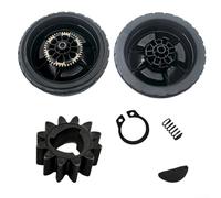 Roues de tondeuse à gazon de 20,3 cm et kit d'engrenage d'entraînement pour Honda HRN216 VKA pour VLA VYA | Pièces de rechange à 12 dents 44710-VR8-N00ZA 42710-VR8-N00ZA | Pneus en plastique de 20,3 x