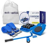 Roues de transport et sangle de transport pour le déménagement - kit mobile avec sangle de levage - aide au déménagement pratique avec rouleau de meubles