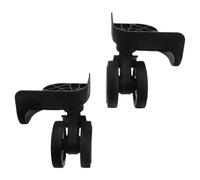 Roues de Valise Amovibles Pvc Noir, Paire de Rechange pour Réparation | Kit de Roulements pour Maintenance de Trolley Trunk, Installation Facile, Rotation Fluide et Fonctionnement Silencieux