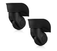 - Roues De Valise Bagages Rechange Noir 2pcs Pivotantes Roulette Pièce Détachée Universelle Roue Multidirectionnelle Silencieuse