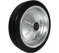 Roues en métal-caoutchouc Roue de secours en caoutchouc 400mm pneus pleins jantes en acier Roues de transport (400L/35)
