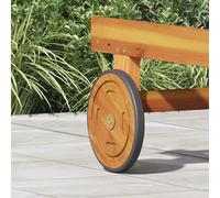 Roues Espace avec roue 2 pc Marron 20.5 x 20.5 x 2 cm vidaXL