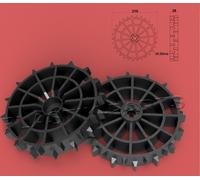 Roues motrices set de 2 profilés offroad EINHELL FREELEXO 300 350 500 550 750