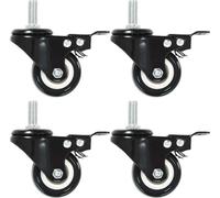 vidaXL Roulettes pivotantes avec freins 24 pcs. 50 mm
