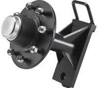 Roues pour conteneurs d'expédition Kit de roues à 8 boulons, essieu robuste pour conteneurs d'expédition avec système d'arrimage à cliquet - déplace de 6 m à 12 m, transport sécurisé pour les quais, l