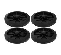 Roues pour Poubelle Noires en Caoutchouc, Lot de 4 Pièces | Remplacement pour Bac, Installation Facile, Pièces Fiables pour Chariot à Roulettes et Conteneur