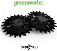 Roues pour tondeuses-robots OptiMow M, 10, 15 de GREENWORKS, acier inoxydable 3mm