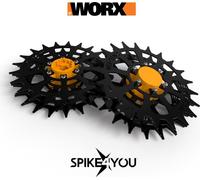 Roues pour tondeuses WORX Landroid S et M, acier au carbone 2 mm