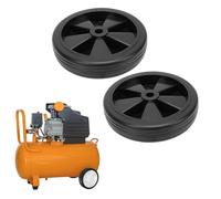 Roues universelles de 6 pouces pour diable et chariot, paquet de 2 pièces de rechange de roue de compresseur d'air avec 12 trous, pneus en caoutchouc de 150 mm de diamètre