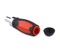 Rouge Noir Manche de Tournevis Porte-embout Interchangeable, 1/4 Pouce | Acier et Plastique, Poignée Antidérapante, Usage Mécanique, Accessoire pour Visseuses sans Fil