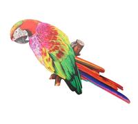 Rouge Toucan Décoration Murale Réaliste, Suspendue, en Fer | Usage Bureau et Étude, Style Simple et Vivant, Objet Mural Extérieur, Forme Oiseau