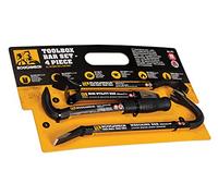 Roughneck® Gorilla ROU64951 Lot de 4 boîtes à outils Roughneck Jaune