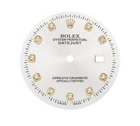 ROUHO Cadran en Acier Inoxydable Automatique 8200 8205 Mouvement 32.5mm Guichet Date Cadran en métal Horlogerie Rechange pour Rolex Datejust - A2