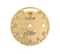 ROUHO Cadran en Acier Inoxydable Mouvement 2834 Modding Accessoire Cadran en métal 28.7mm Double Calendrier Pièce pour Tudor Classic Collection - A1