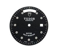 ROUHO Cadran en Acier Inoxydable Mouvement 2834 Modding Cadran en métal 30.8mm Double Calendrier Réparation Rechange pour Tudor Prince Date - A5