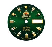 ROUHO Cadran en métal Mouvement 46941 46943 Réparation Cadran en Acier Inoxydable 28.5mm Double Calendrier Rechange pour Orient - A1