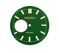 ROUHO Face de Montre Métallique NH38 NH35 Mouvement Rechange Cadran Acier Inoxydable 30.5mm Ouverture Squelette Réparation Accessoire pour Seiko - A17