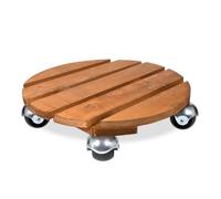 Louis Moulin Roule-Plante Basics Bois Rond 37,5 cm - Naturel - Origine France Garantie