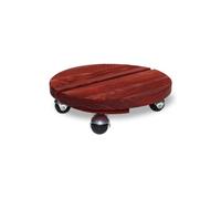 Roule plante BOIS rond 30 cm - Rouge - Origine France Garantie