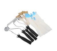 Rouleau à Bulles pour Stratification de Fibre de Verre, Kit | Poignée Ergonomique Allongée, Application Lisse et Légère, Brosse et Moufles Inclus, Réparation de Surface de Bain