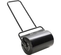 Rouleau à gazon Fortuna Lai avec poignée en U, diamètre 32 cm, 38 l d'eau ou 62 kg de sable, métal noir, 57 x 32,5 x 107 cm, pour une pelouse parfaite
