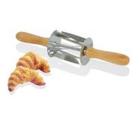 Rouleau à mini-croissants Gobel en acier inoxydable avec manche en bois 345 x 75 x 75 mm