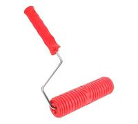 Rouleau à Motifs DIY en Caoutchouc Rouge pour Murs Décoratifs | Outil Manuel à Texture, Effets Artistiques Simples, Film Mural Texturé, pour Pros et Bricoleurs, Usage Déco