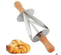Rouleau à pâte à croissant en acier inoxydable - Compact, précis et facile à utiliser