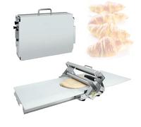 Rouleau à pâte pour boulangerie, rouleau manuel à croissants et à pâtisserie avec cadre pliable, parfait pour la pâte à pizza et la pâte feuilletée, design peu encombrant
