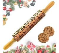 Rouleau à Pâtisserie à Motif 3D pour Biscuits Ø 4,5 × 39 cm