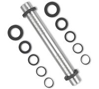 Rouleau à pâtisserie en acier inoxydable Unyqoos® avec 5 anneaux réglables – Rouleau à pâte réglable pour pizzas, biscuits et gâteaux