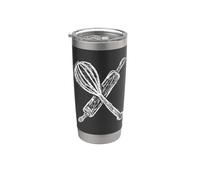 Rouleau à pâtisserie et batteur à main Esquisse Gobelet isotherme en acier inoxydable double paroi