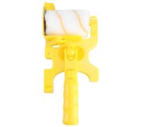 Rouleau à Peinture pour Mur Tondeuse Détachable Jaune en ABS Fibre | Outil de Peinture Murale, Coupe Nette sans Débordement, Prise Confortable, Design Courbe Délicat
