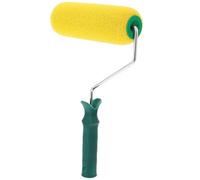 Rouleau à Peinture Texturé pour Murs, Effet Décoratif Intérieur | Éponge Abs, Usage Facile, Motif Régulier, Jaune, Design Robuste Multifonction