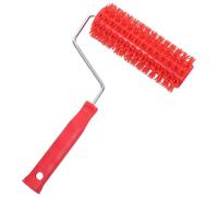 Rouleau à Peinture Texturée Rouge 7 Pouces pour Murs Décoratifs | Poignée Ergonomique, Pointes Souples, Motif à Relief, Usage Intérieur, Finition Artistique, Modèle