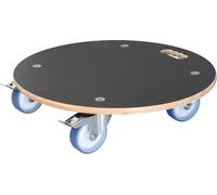 Rouleau à plantes MAXIGRIP Diamètre 58 x 14,5 cm Aide au transport & rouleau à conteneur pour l'intérieur et l'extérieur Bois I 2 freins I Capacité de charge 300 kg Fabriqué en Allemagne - 20116801