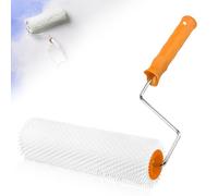 Rouleau à pointes de nivellement - 23 cm - Longueur de la tige : 14 mm - Rouleau de purge - En plastique - Pour aérer les revêtements de sol