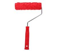 Rouleau à Texture à Motifs pour Peinture Murale, 7in rouge | Plastique Rouge, Texture Bois Réaliste en 3D, pour Panneaux, Étagères et Projets D’Impression