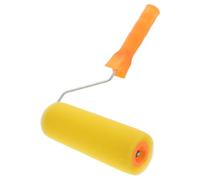 Rouleau à Texturer les Murs en Éponge, Couverture Uniforme | Poignée Ergonomique, Nettoyage Facile, Haute Efficacité, pour Enduit Mural, Jaune