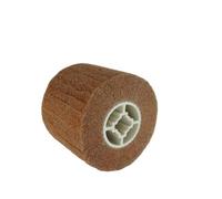 Rouleau abrasif, brosse en nylon, manchons abrasifs pour machine à satiner - Grain 240 - Rouleau de satin pour surface en bois et métal - Diamètre : 120 x 100 mm