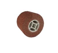 Rouleau abrasif, brosse en nylon, manchons abrasifs pour machine à satiner, grain 80, rouleau de satin pour polissage de surface en bois et métal - Diamètre : 120 x 100 mm