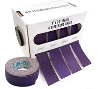 Rouleau Abrasif Corindon 25mm pour Métal pour bois Rouleau Abrasif(4pcs) | Corindon pour violet, élimination pour forte, pour idéal métal pour bois verre, finition lisse, usage professionnel