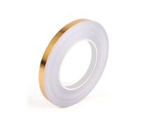 Rouleau Adhésif Décoratif 50m x 1cm, Ruban PVC Imperméable pour Sol, Mur, Porte, Fenêtre, Doré