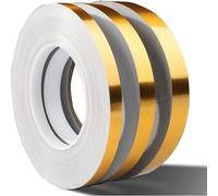 Rouleau Adhesif Decoratif, Ruban Dalle Pvc Adhesive De Sol, Imperméable De Sol Moisissure Bande Adhésive Pour Sols, Murs, Plafonds, Portes Et Fenêtres, Home Déc (50m*1cm Doré 1pc)