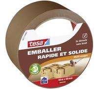 Rouleau adhésif emballage havane 66m x 50mm Tesa G