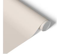 Rouleau adhésif Surface crème 50x100 Papier peint meuble uni beige vinyle décoratif film adhésif mat décoration lumineuse placard